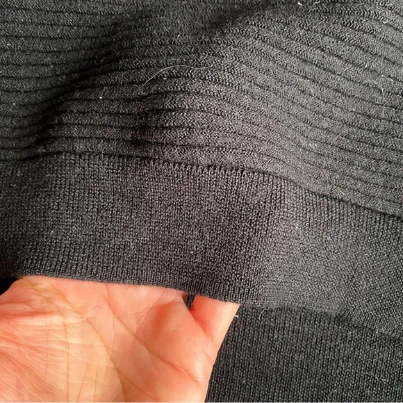 🖤 BASIC BLACK LOOSE FIT RIBBED KNIT SWEATER!