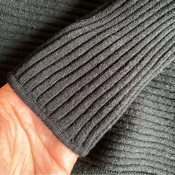 🖤 BASIC BLACK LOOSE FIT RIBBED KNIT SWEATER!