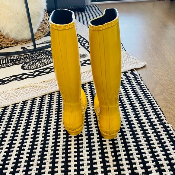✨ New Roma Emma Classic Black Rain Boots Size 8