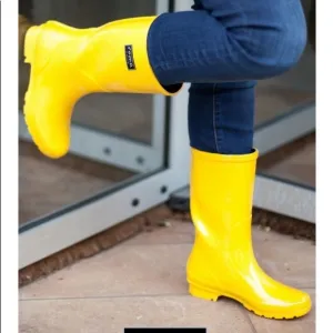 ✨ New Roma Emma Classic Black Rain Boots Size 8