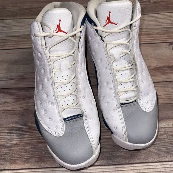 2022 Mens Nike Air Jordan French Blue White Grey Used Size 12