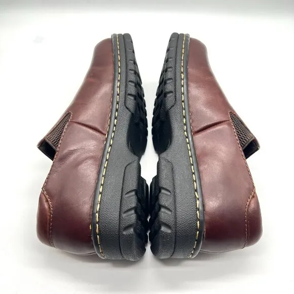7W 7 WIDE WIDTH Eastland Womens Newport Brown Leather Slip On Loafers Shoes