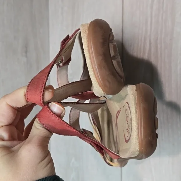Abeo Women Bio System Strappy Leather Sandals shoes sz 8.5