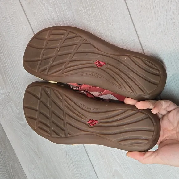 Abeo Women Bio System Strappy Leather Sandals shoes sz 8.5
