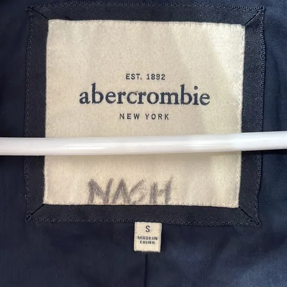 Abercrombie kids plaid coat Size Small