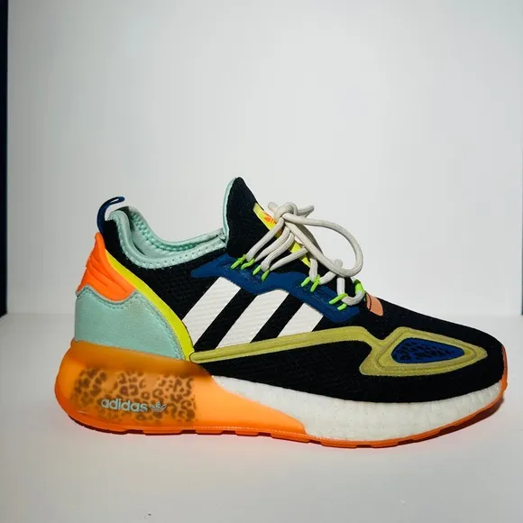 Adidas Adidas Zx 2k Boost Cheetah Black and Orange Sneakers Modern Design