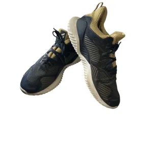 Adidas Alphabounce Running Shoes Athletic Comfort Sneakers Blue &amp; Gold Size 12