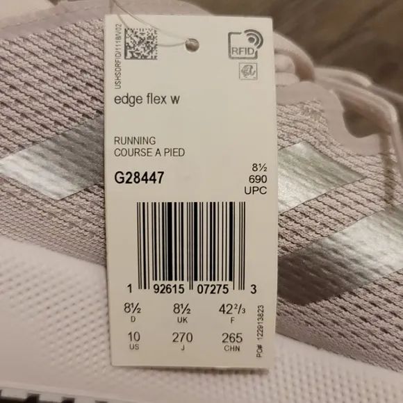 Adidas Bounce Edge Flex Sneakers Orchid Tint Silver Metallic