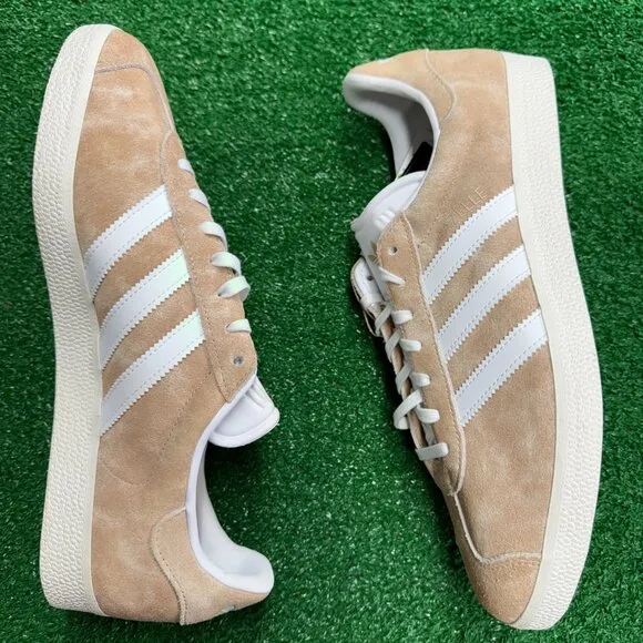 Adidas Gazelle Magic Beige Cloud White Mens Shoes IH9865 NEW Sz 10
