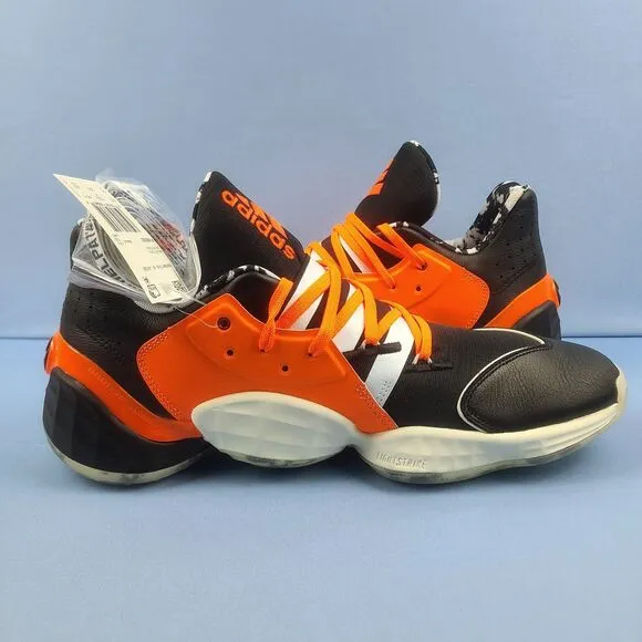Adidas Harden Vol 4 Mens Size 14 Daniel Patrick Basketball Shoes Orange FV8053