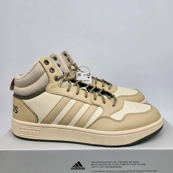 Adidas HOOPS 3.0 MID LIFESTYLE BASKETBALL CLASSIC FUR LINING WINTERIZED SHOES