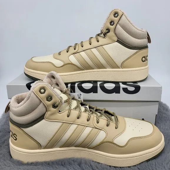Adidas HOOPS 3.0 MID LIFESTYLE BASKETBALL CLASSIC FUR LINING WINTERIZED SHOES