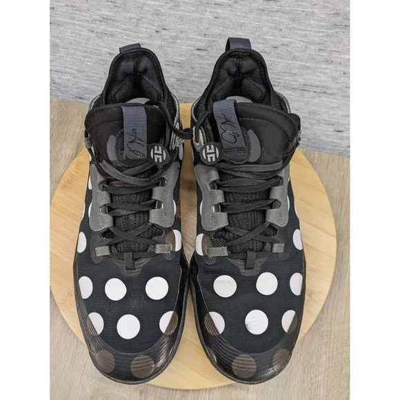 Adidas James Harden Vol. 5 Boost Basketball Shoes Black Polka Dot 11