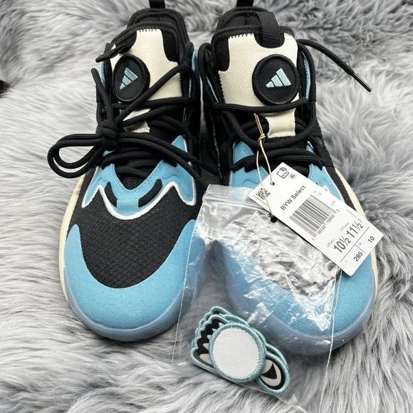 Adidas Men's BYW Select Jalen Green P.E. Basketball Shoes Black Blue Size 10.5