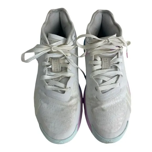 Adidas Mens D.O.N. Issue 4 Basketball Shoes Mint Blue Off White Mauve Size 10.5