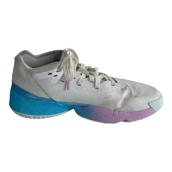 Adidas Mens D.O.N. Issue 4 Basketball Shoes Mint Blue Off White Mauve Size 10.5