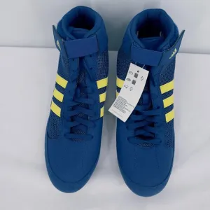 Adidas Mens HVC Wrestling Bright Blue And Yellow Shoes 81/2 NWT