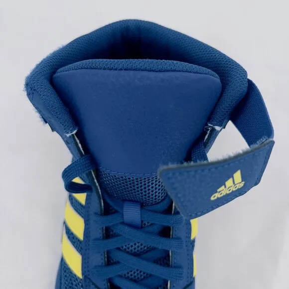 Adidas Mens HVC Wrestling Bright Blue And Yellow Shoes 81/2 NWT
