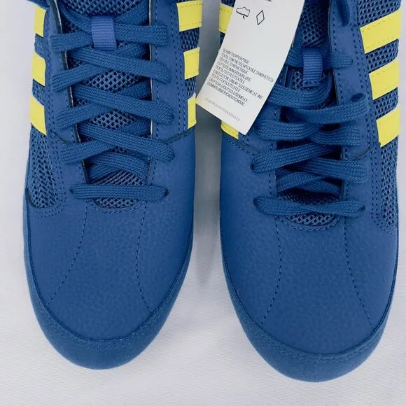 Adidas Mens HVC Wrestling Bright Blue And Yellow Shoes 81/2 NWT