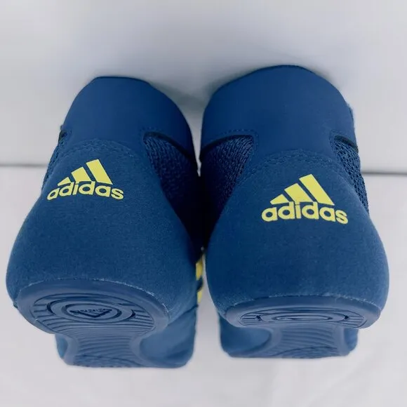 Adidas Mens HVC Wrestling Bright Blue And Yellow Shoes 81/2 NWT