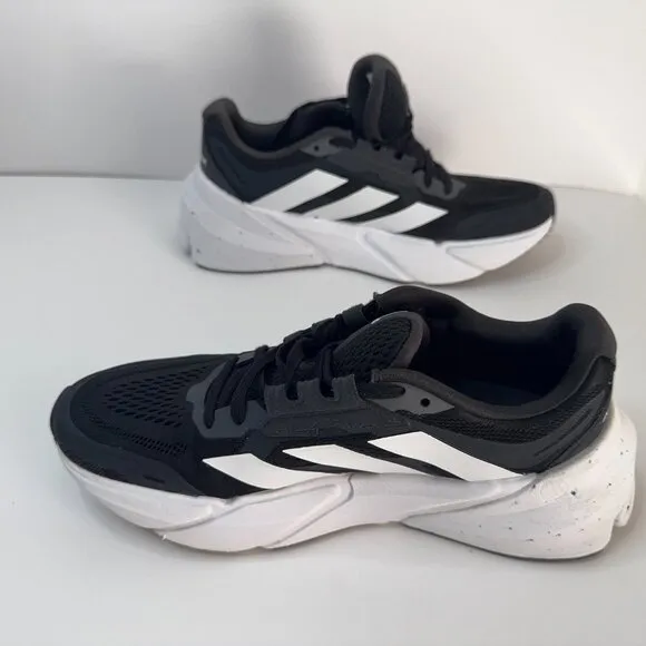 Adidas Men’s Shoes Adistar Running Shoes, Black/White Size 9