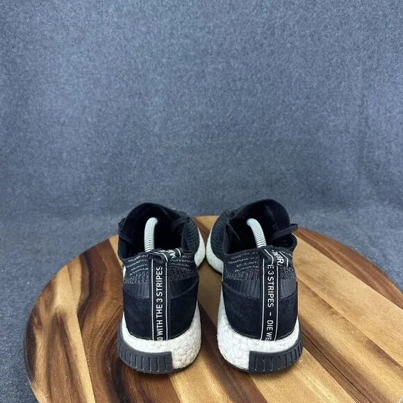 Adidas NMD Racer PK Mens Size 9 Black Primeknit Running Shoes AQ0949