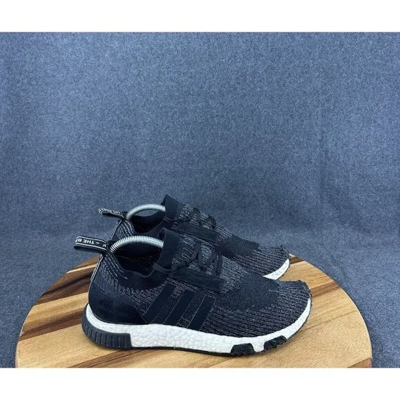 Adidas NMD Racer PK Mens Size 9 Black Primeknit Running Shoes AQ0949
