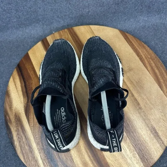 Adidas NMD Racer PK Mens Size 9 Black Primeknit Running Shoes AQ0949
