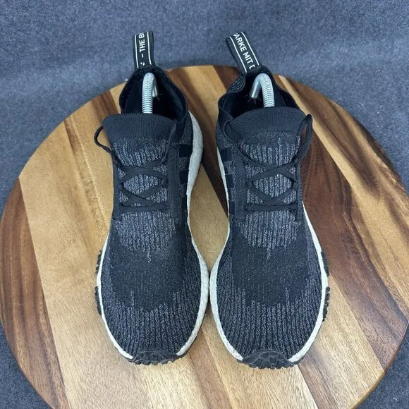 Adidas NMD Racer PK Mens Size 9 Black Primeknit Running Shoes AQ0949