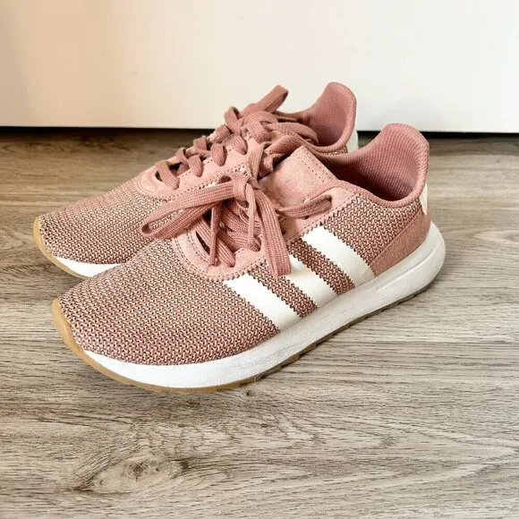 Adidas Pink Cork Mesh Sneakers Size 6.5