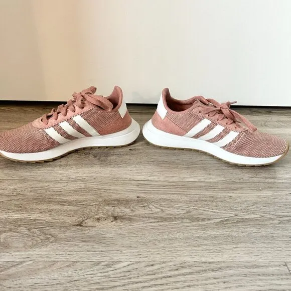 Adidas Pink Cork Mesh Sneakers Size 6.5