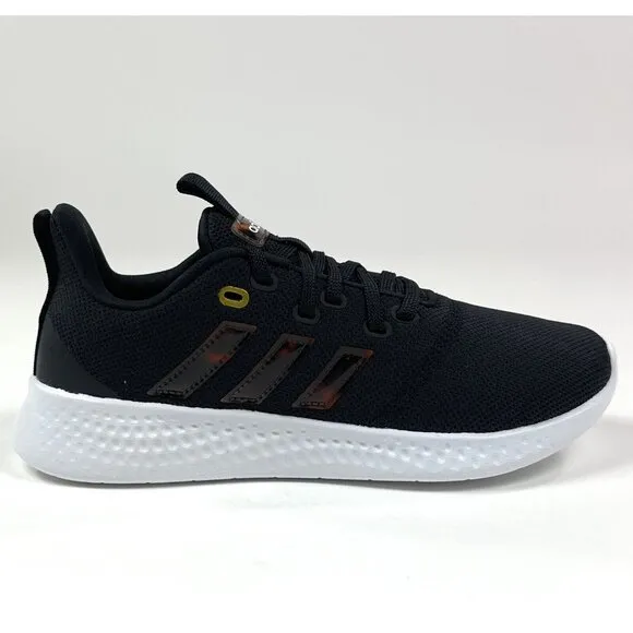 adidas Puremotion Womens 8 Black Fire White Low Running Shoes Sneakers GY2272