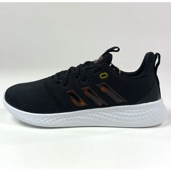 adidas Puremotion Womens 8 Black Fire White Low Running Shoes Sneakers GY2272