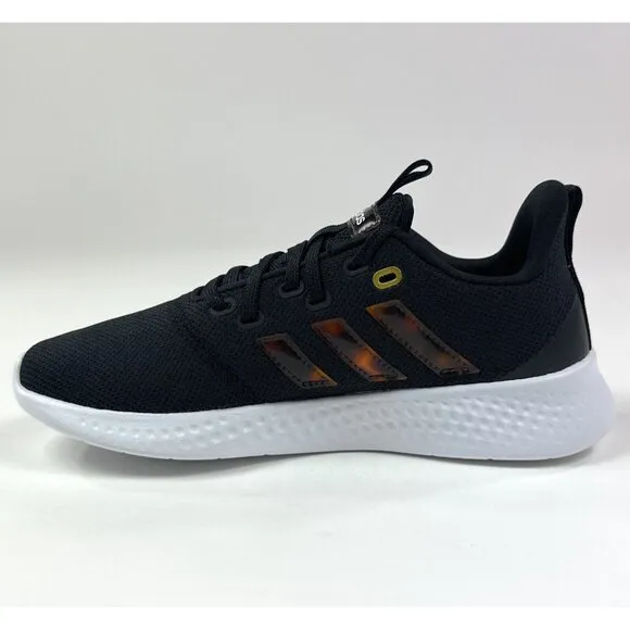 adidas Puremotion Womens 8 Black Fire White Low Running Shoes Sneakers GY2272