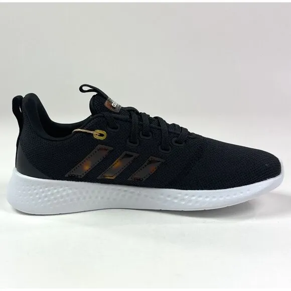 adidas Puremotion Womens 8 Black Fire White Low Running Shoes Sneakers GY2272