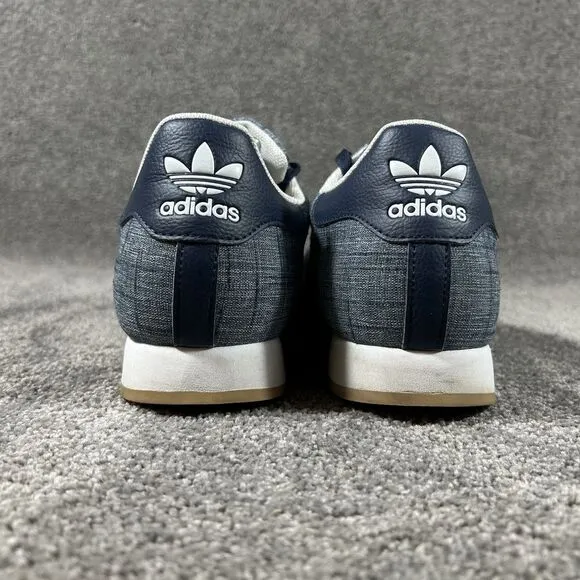 Adidas Samoa Athletic Tennis Shoes Blue Jean Cap Toe S84392 Men's Size 10.5