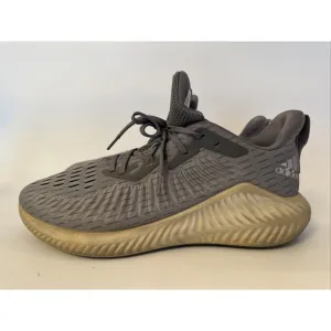 Adidas Shoes Mens 11 Alphabounce Plus Running Sneakers Mesh Gray Low EF1229
