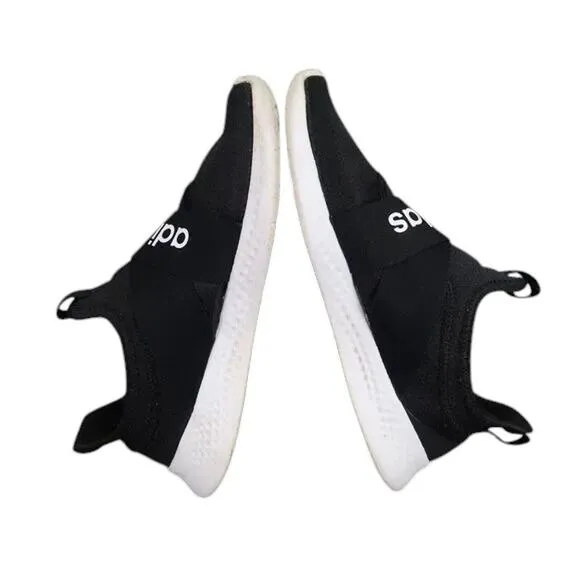 Adidas Shoes Womens 9 Athletic Trainers Slip On Puremotion Adapt Sneakers Black