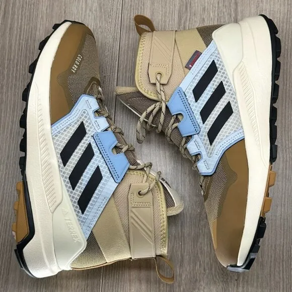Adidas Shoes Womens Size 8.5 Terrex Trailmaker Mid COLD.RDY Hiking Brown Blue