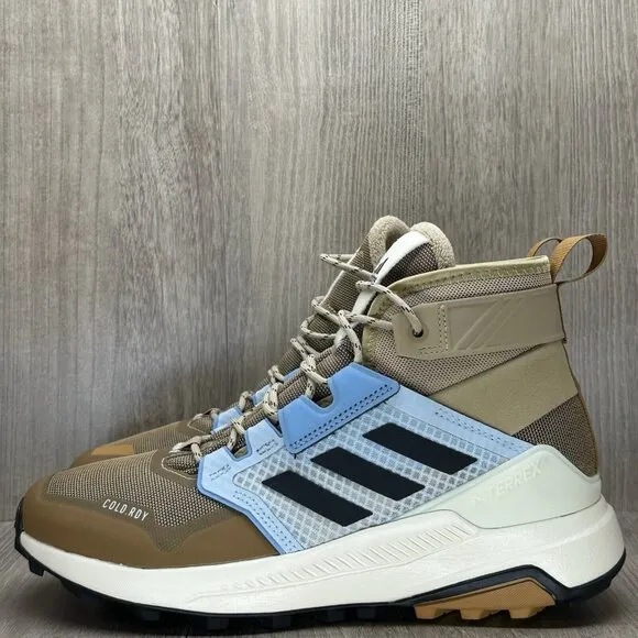 Adidas Shoes Womens Size 8.5 Terrex Trailmaker Mid COLD.RDY Hiking Brown Blue