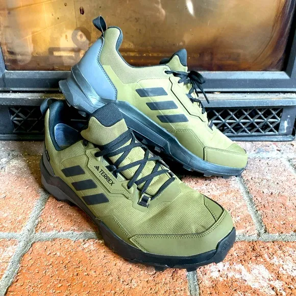 Adidas Terrex AX4 Hiking Shoes Green Black HP7400 Men’s SZ 15 Gore-Tex MINT