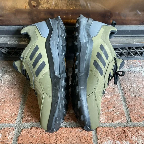 Adidas Terrex AX4 Hiking Shoes Green Black HP7400 Men’s SZ 15 Gore-Tex MINT