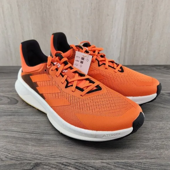 Adidas Terrex Soulstride Ultra Size 12 Red Orange White Trail Running Shoes