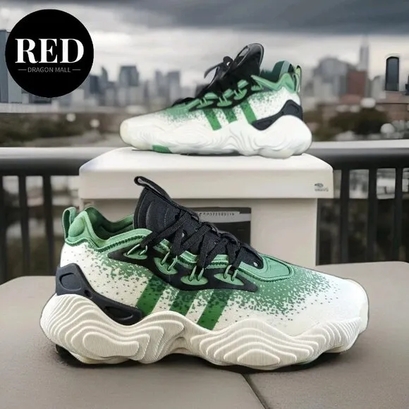 Adidas Trae Young 3 Low Grey Green Basketball Shoes IE2703 - Men's Size 9.5