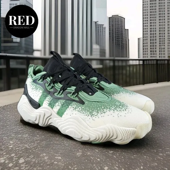 Adidas Trae Young 3 Low Grey Green Basketball Shoes IE2703 - Men's Size 9.5