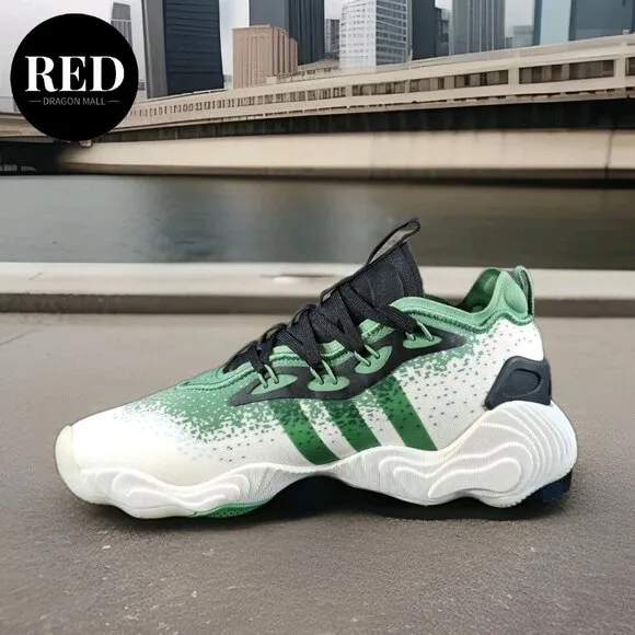 Adidas Trae Young 3 Low Grey Green Basketball Shoes IE2703 - Men's Size 9.5