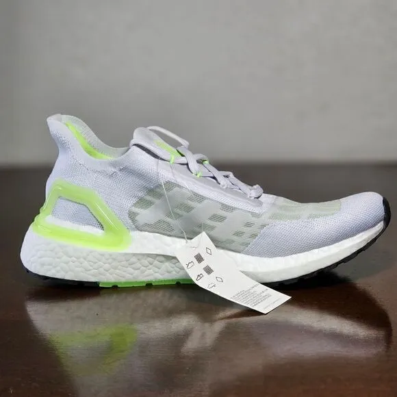 Adidas Ultraboost Summer Ready Running Shoes Grey White Green S.RDY FY3472 7.5