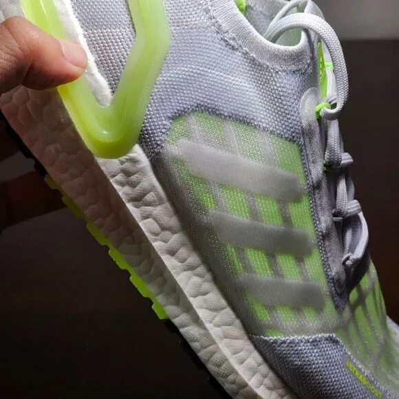 Adidas Ultraboost Summer Ready Running Shoes Grey White Green S.RDY FY3472 7.5