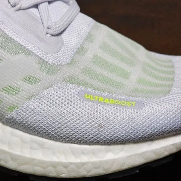 Adidas Ultraboost Summer Ready Running Shoes Grey White Green S.RDY FY3472 7.5