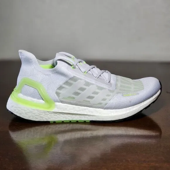 Adidas Ultraboost Summer Ready Running Shoes Grey White Green S.RDY FY3472 7.5
